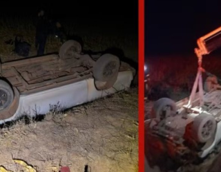 Motorista morre ap�s Hilux capotar em estrada de MT