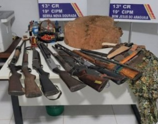 Pol�cia encontra 8 armas escondidas em casa de homem que amea�ou matar pai e filho