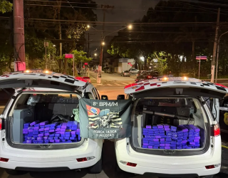 Pol�cia Militar de SP apreende 163 kg de maconha escondida em casa abandonada